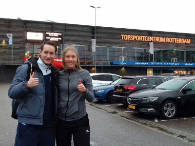 Tessa Lap en Sicco Koopmans Korfball Challenge North U17