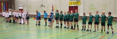 Groningen U13 tegen Drenthe U13 op internationaal toernooi in Stadskanaal