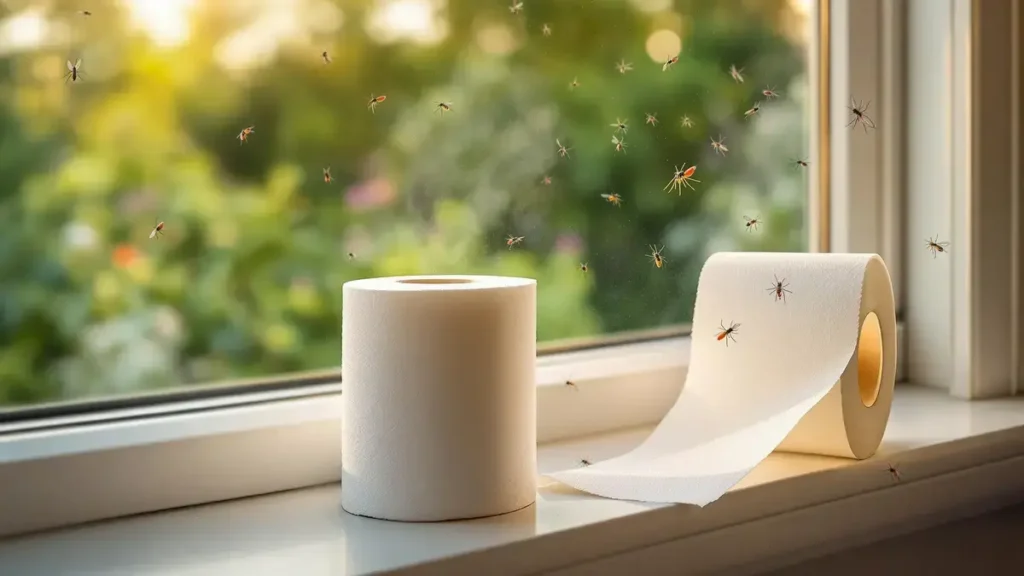 Deze zeer eenvoudige truc met toiletpapier houdt muggen voor altijd weg