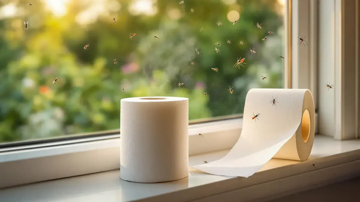 Deze zeer eenvoudige truc met toiletpapier houdt muggen voor altijd weg