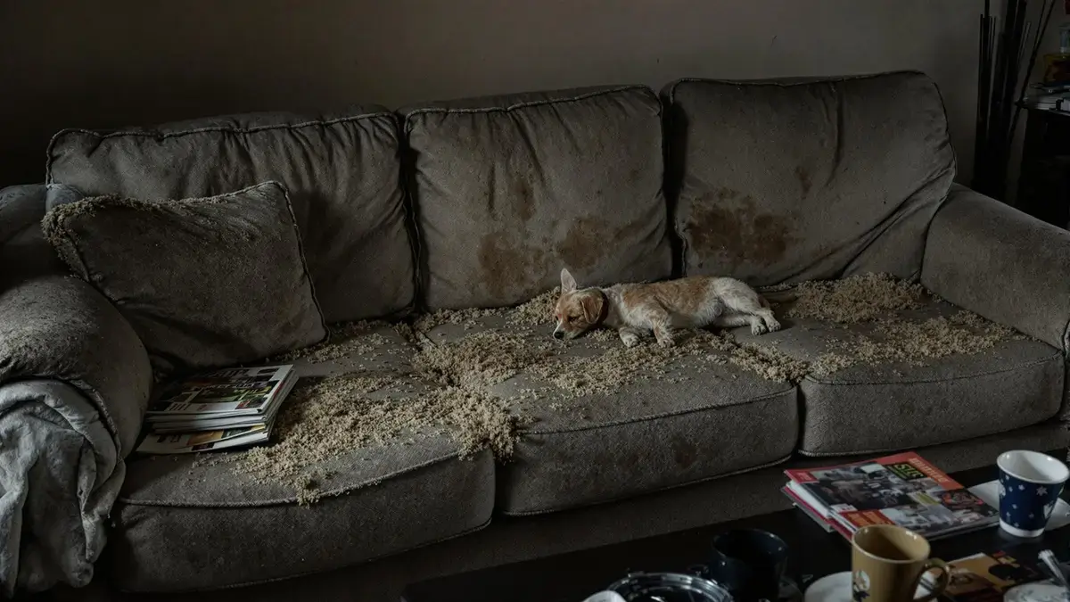 Deze zolder van de woonkamer die we vergeten schoon te maken is een echt broeinest van vuil