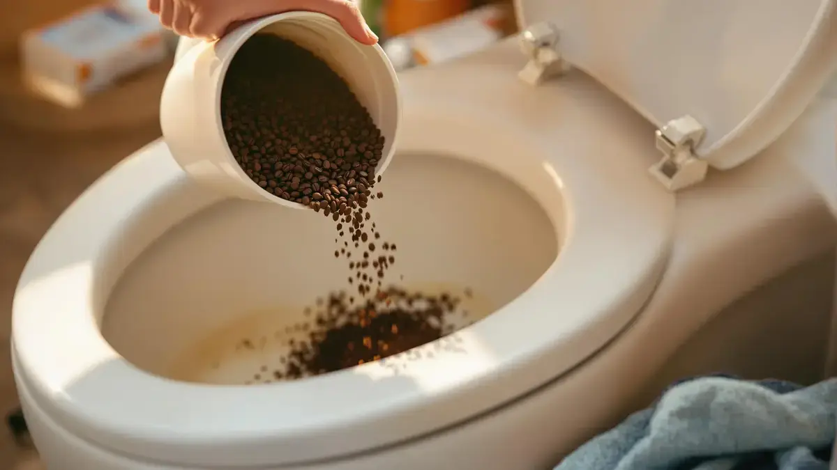 Hier is waarom je absoluut koffiedik in je toilet moet gooien